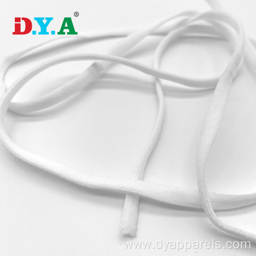 3mm whiteblack flat high quality ear loop elastic